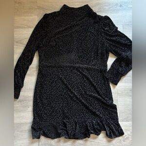 Express Black Leopard Print Dress